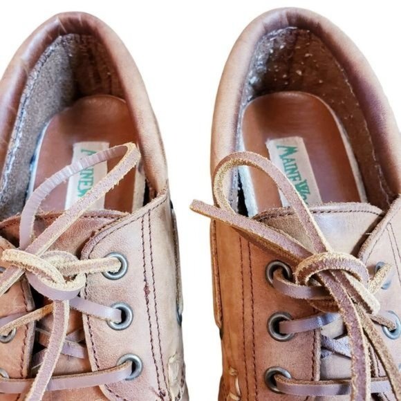 Maine Woods Womens Size 8 M Brown Leather Slip On Loafer Everyday Shoes Used - Picture 4 of 12